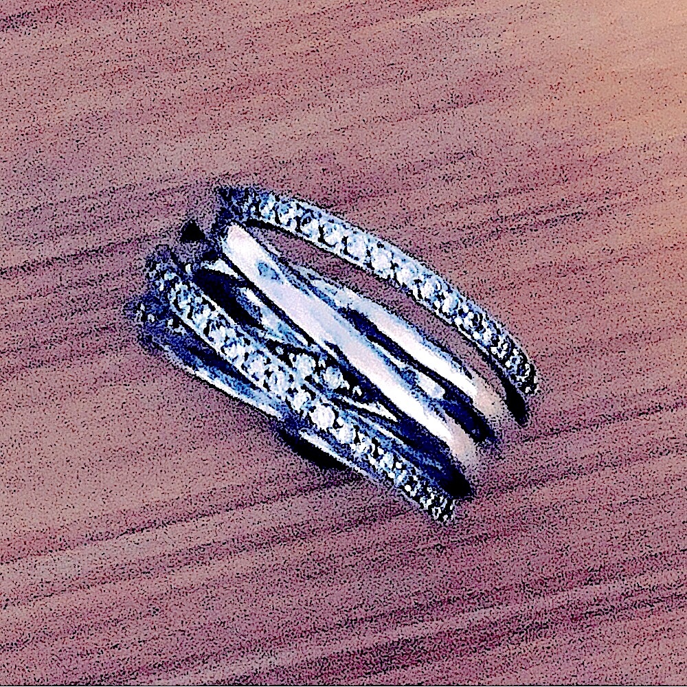 $84  Pandora Crossover Estate Ring  Sterling Silver  Size 8 & 1/4   S925 58 - Picture 4 of 7